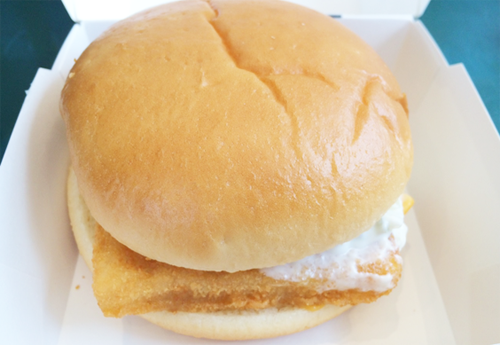 白身魚のハンバーガー